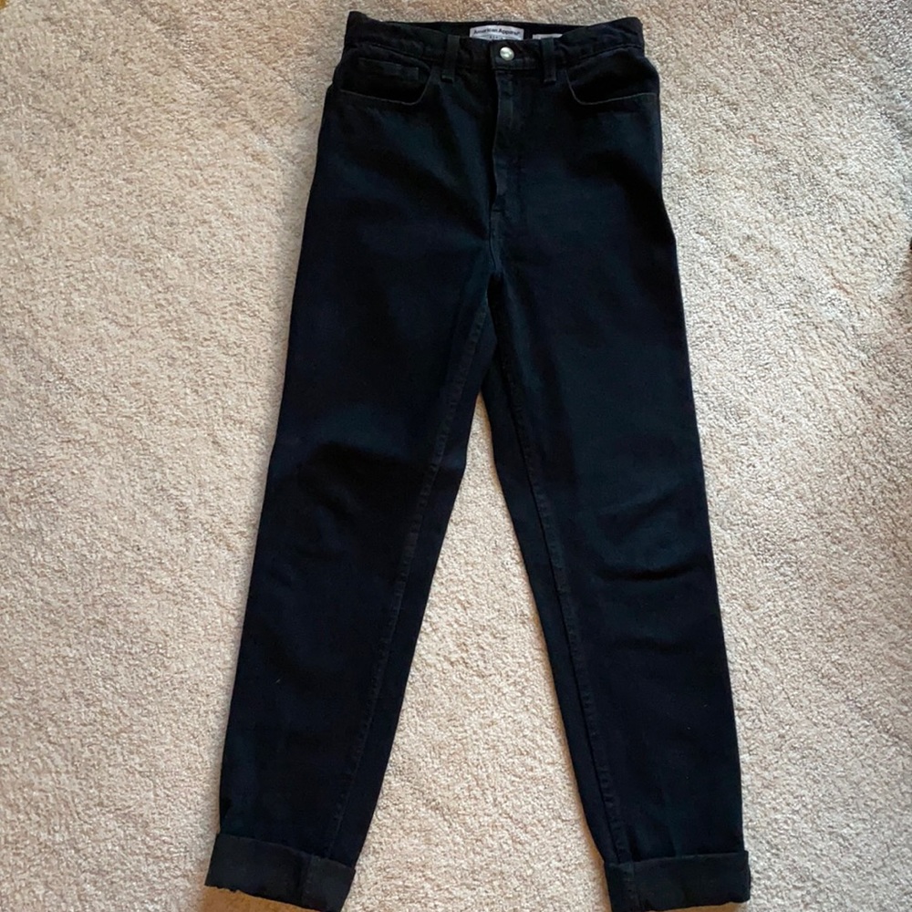 America Apparel The High Waisted Jean (27) Black • Great condition LAST CHANCE